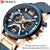 Relógio Curren Chronograph Fashion Style Sport Modelo 8329