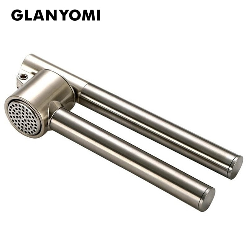 Espremedor de Mão em Aço Inox para Alho/Gengibre Glanyomi